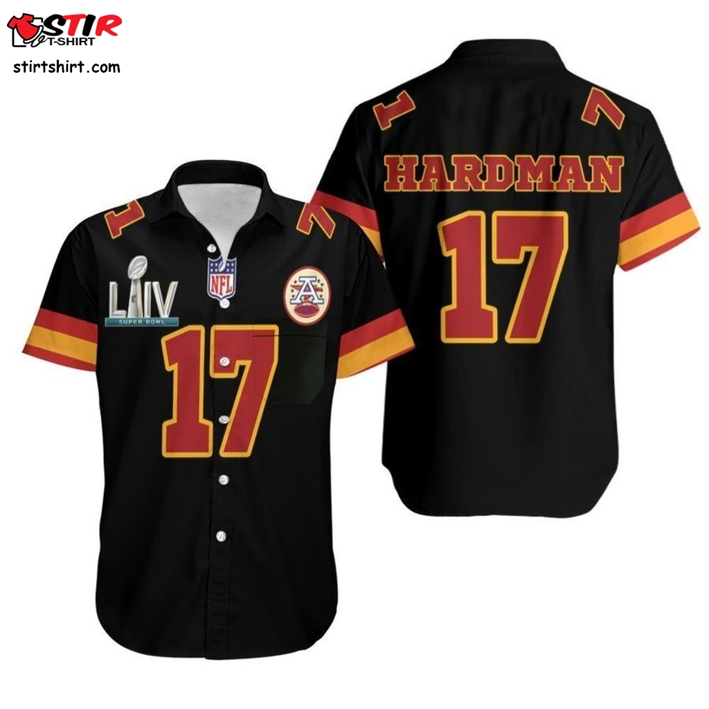 17 Mecole Hardmanl Kannas City 1 Jersey Inspired Style Hawaiian Shirt  Iron Man 