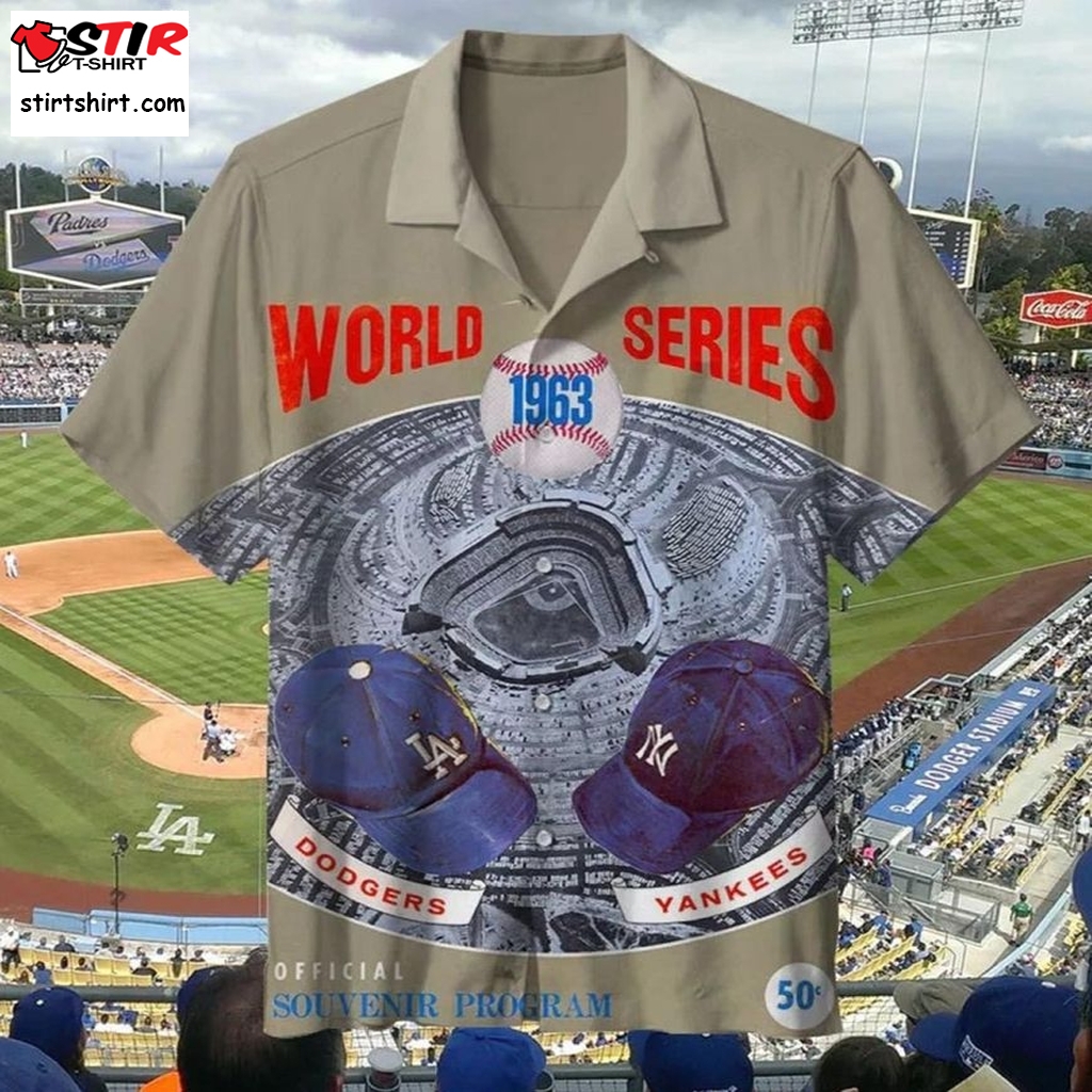1963 Los Angeles Dodgers Retro Hawaiian Shirt   Fits