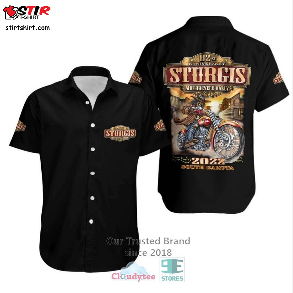 2022 Sturgis Motorcycle Rally Logo Hawaiian Shirt    Natty Light 