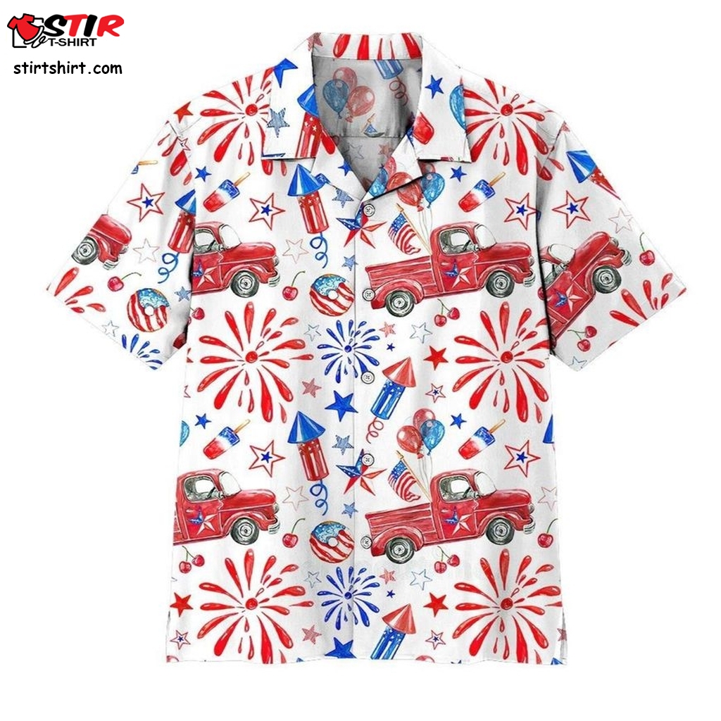 3D 4Th Of July Celebration Hawaii Shirt Scarface Hawaiian Shirt