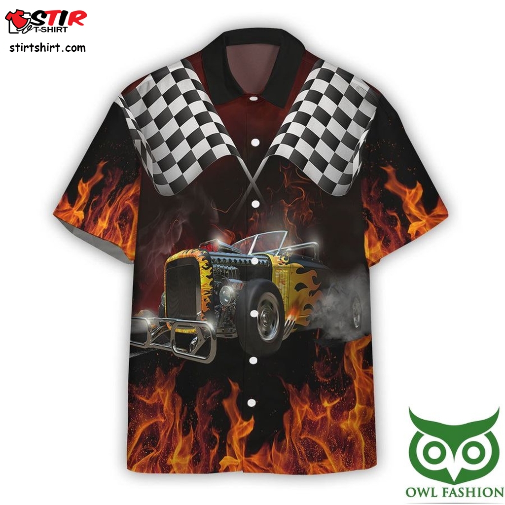 3D Aop Hot Rod Car Racing Custom Hawaiian Shirt  Jim Hopper 