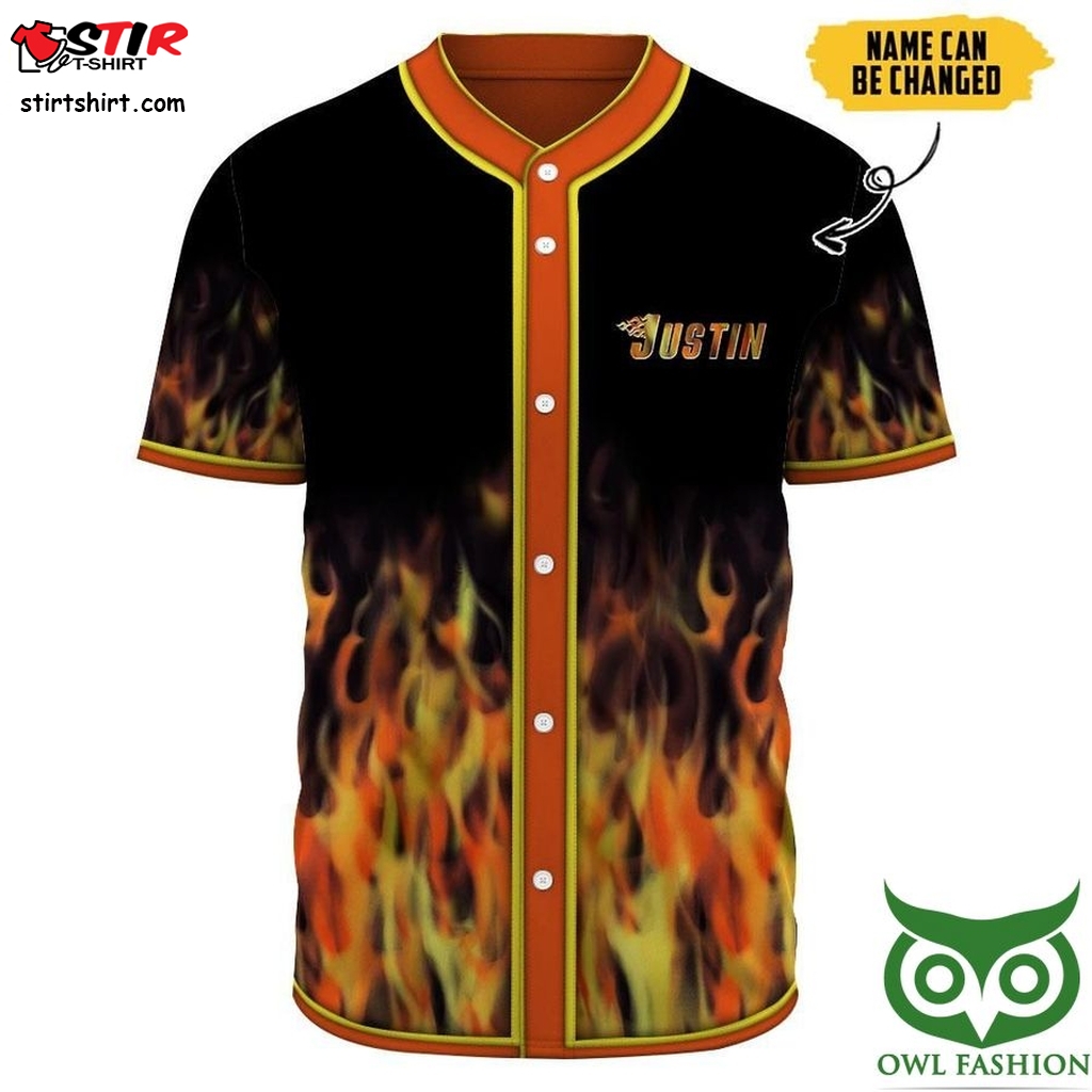 3D Aop Hot Rod Flame Blowing Custom Name Jersey Shirt  Billabong 