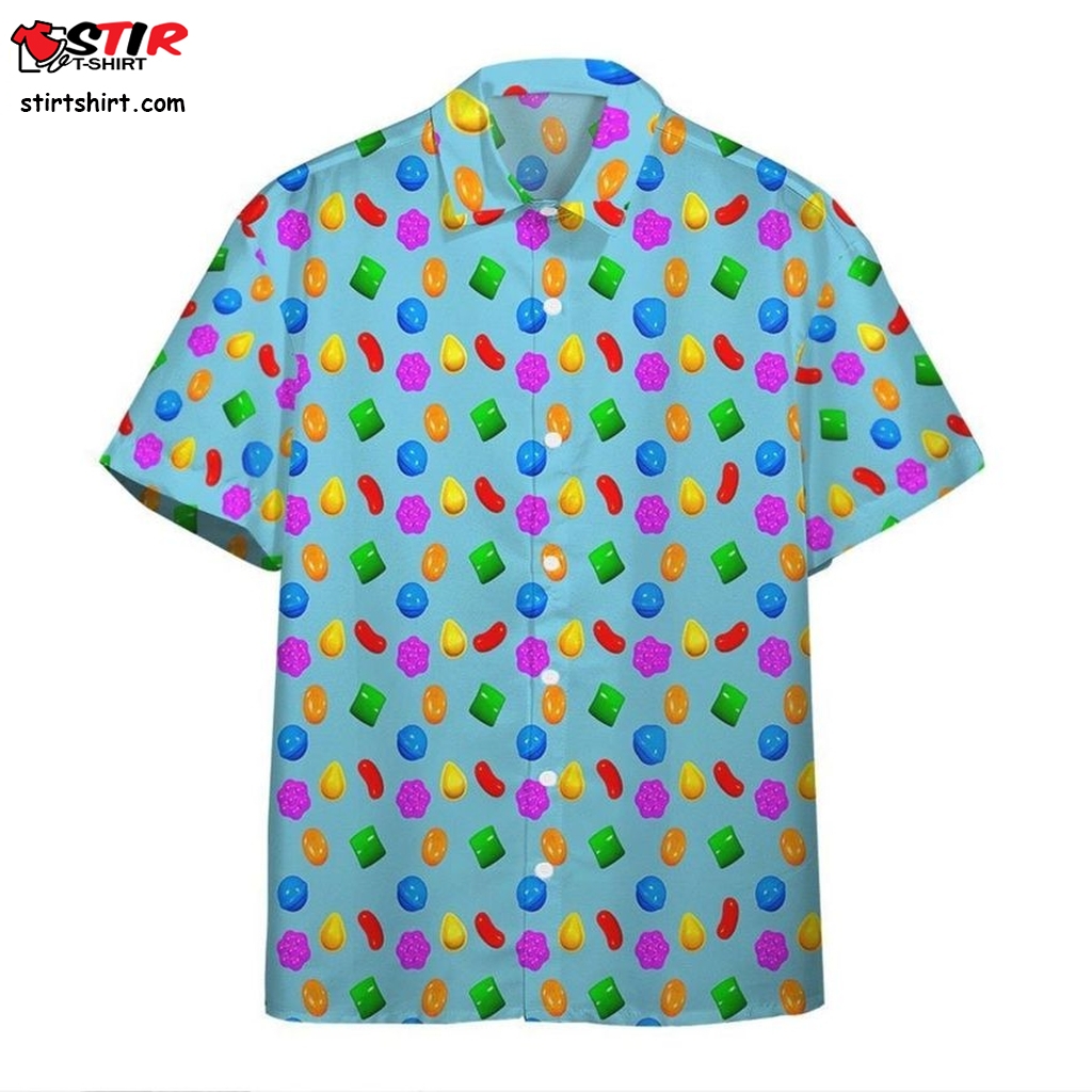 3D Candy Crush Saga Custom Hawaiian Shirt   Aesthetic