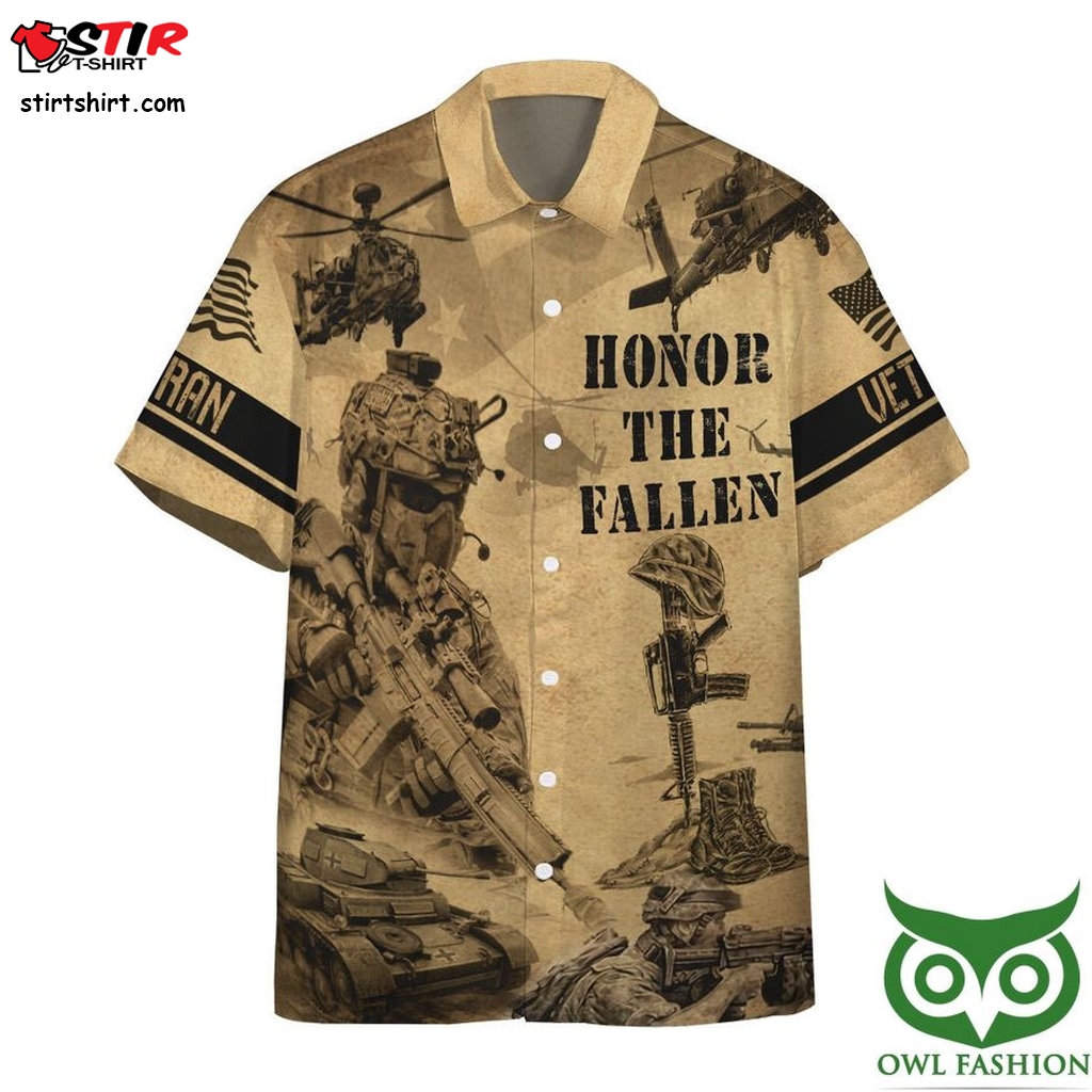 3D Honor The Fallen Custom Hawaii Shirt  Hawaiian Safety Shirt