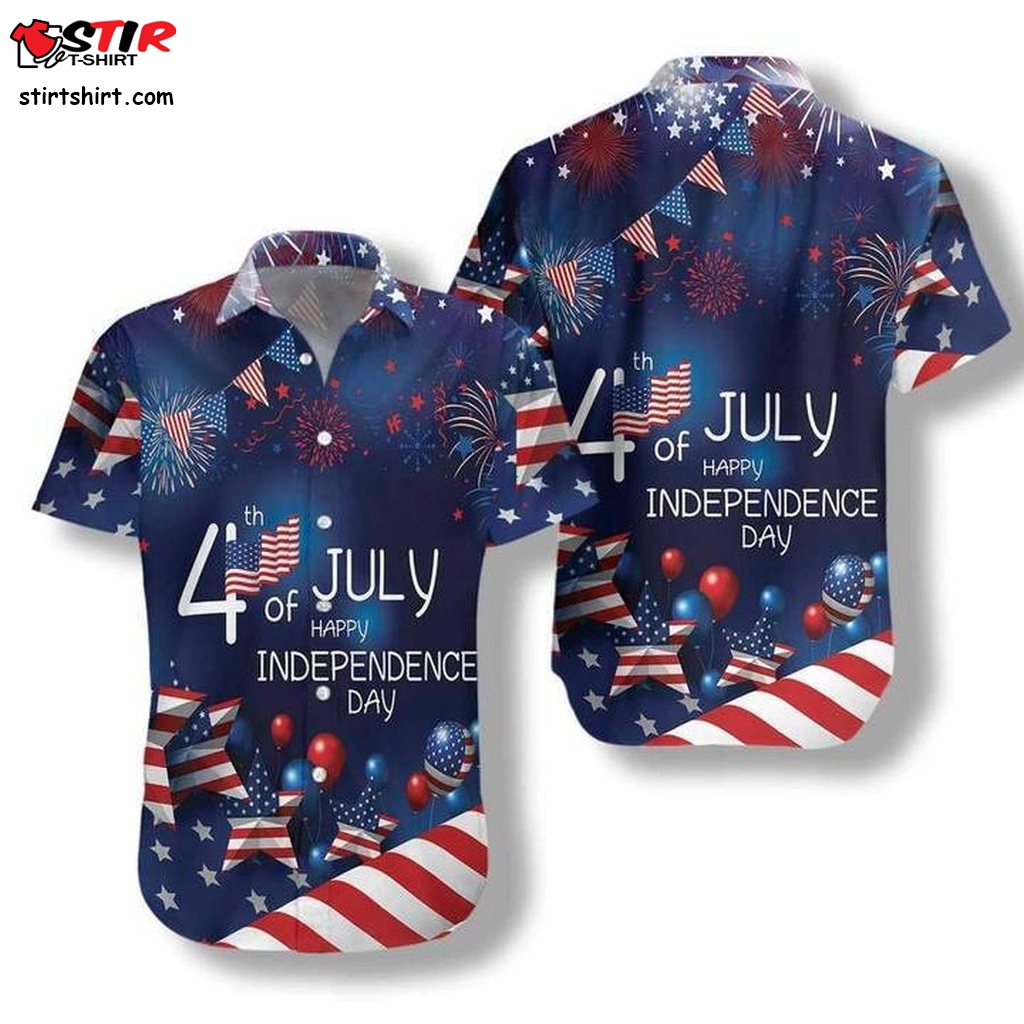 4Th July Us Independence Day Hawaiian Shirt Funny Shirts, Gift Shirts, Graphic Tee