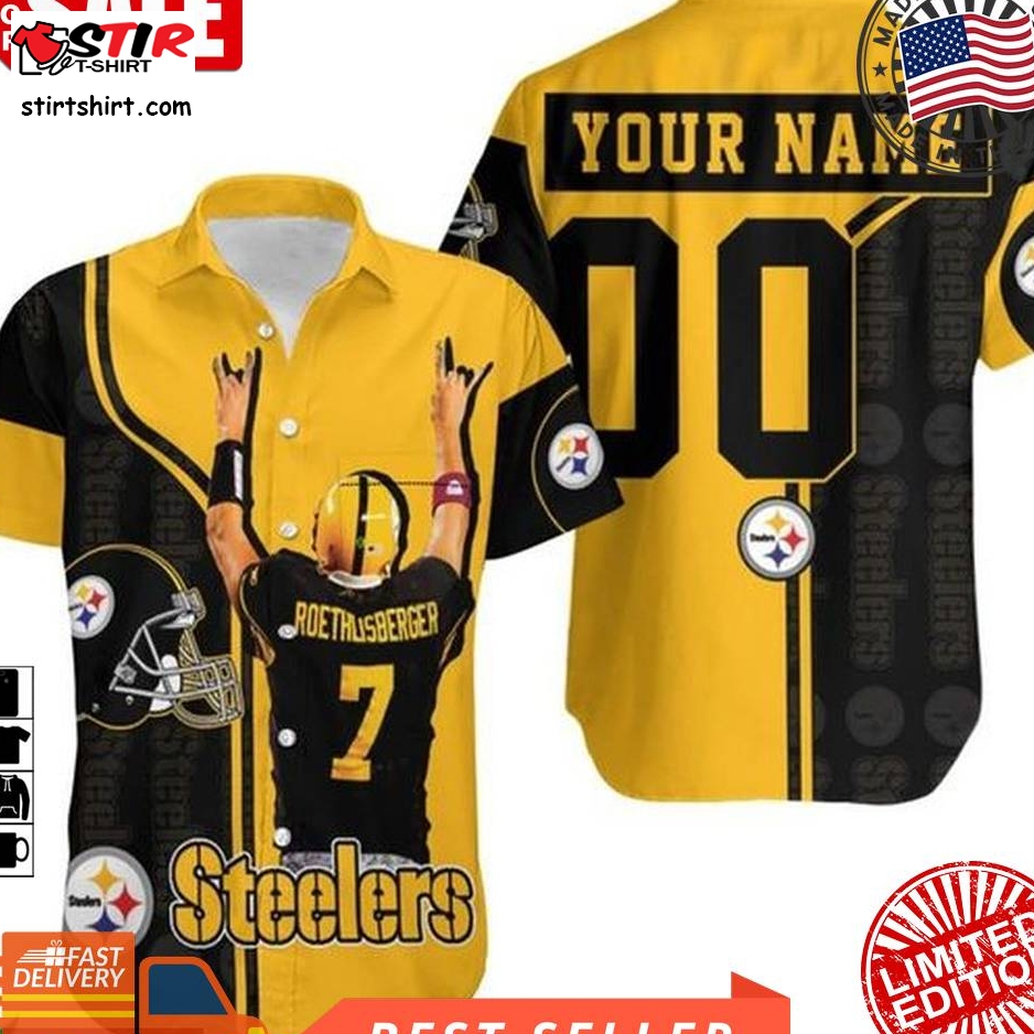 7 Ben Roethlisberger Pittsburgh Steelers Nfl Hawaiian Shirt  Great Player Custom