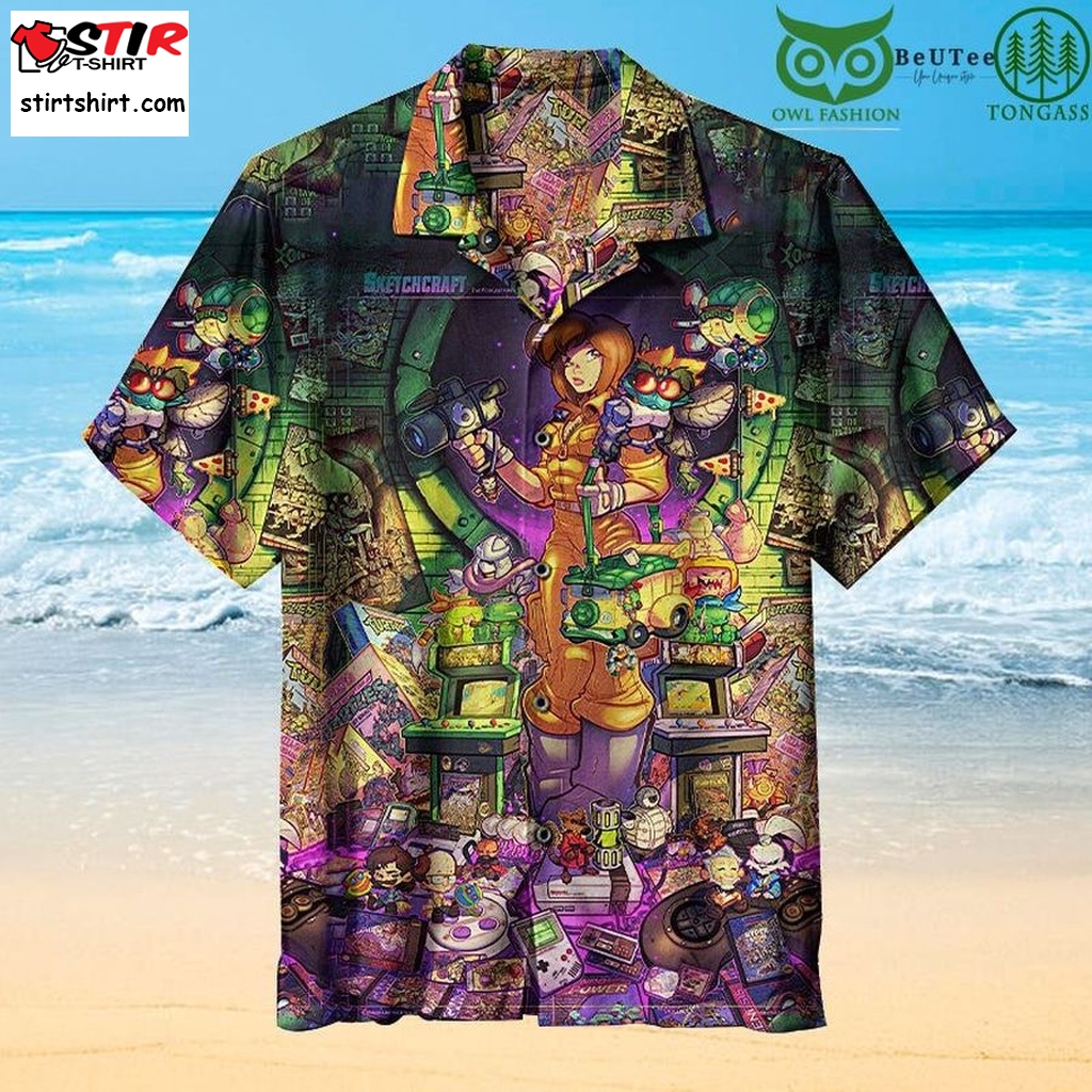 80S Radical Tribute Poster Hawaiian Shirt  80s  Fashion