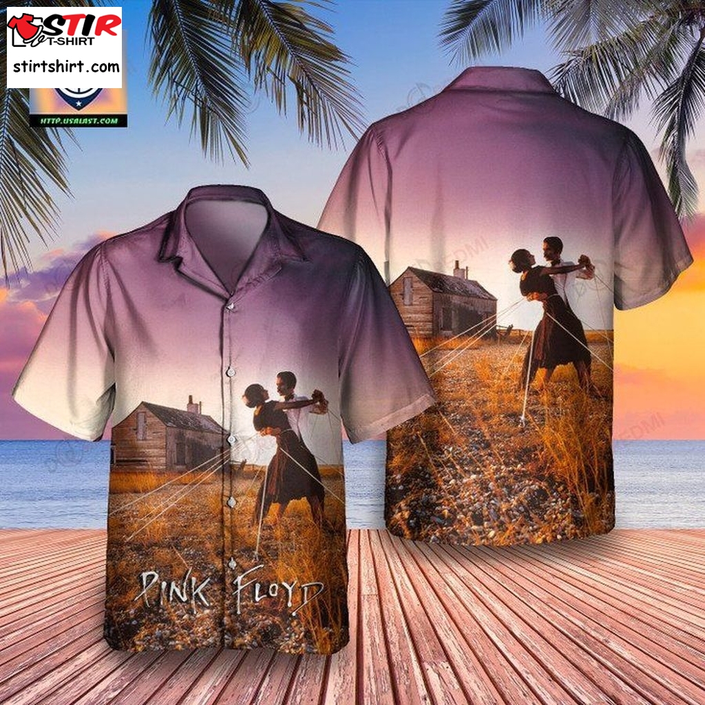 A Collection Of Great Dance Songs Pink Floyd Album Hawaiian Shirt   Pink