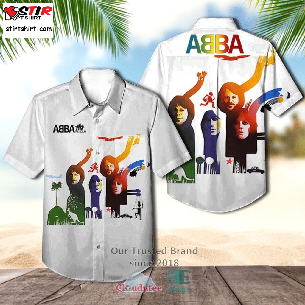 Abba The Album Album Casual Hawaiian Shirt    Corn 