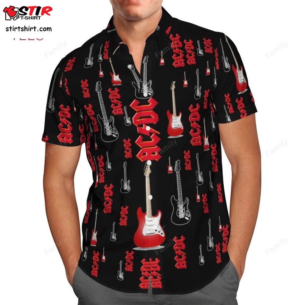 Ac Dc Aop Hawaiian Shirt  Where To Get A 
