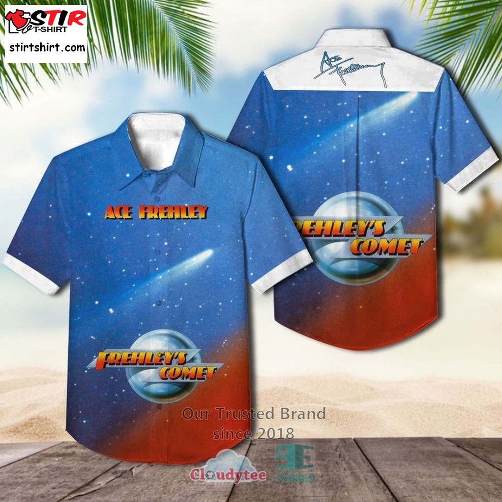 Ace Frehley Frehley's Comet Casual Hawaiian Shirt    Ace Ventura 
