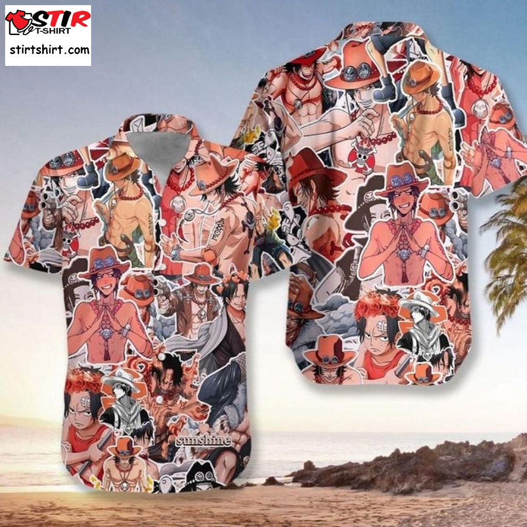 Ace One Piece Hawaiian Shirt  Ace Ventura 