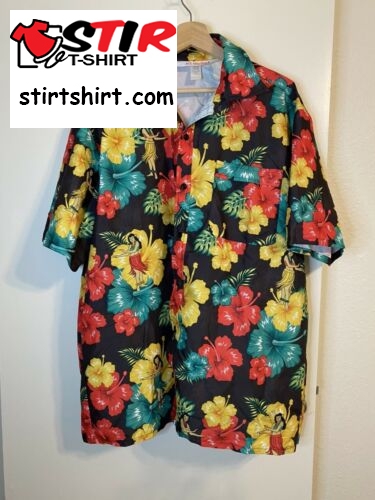 Ace Ventura Pet Detective Shirt Mens Large Floral Hula Girl Hawaiian  Ace Ventura Shirt Hawaiian