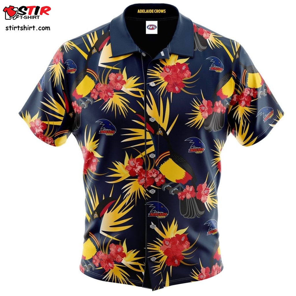 Afl Adelaide Crows Hawaiian Shirt   756  Chunk 