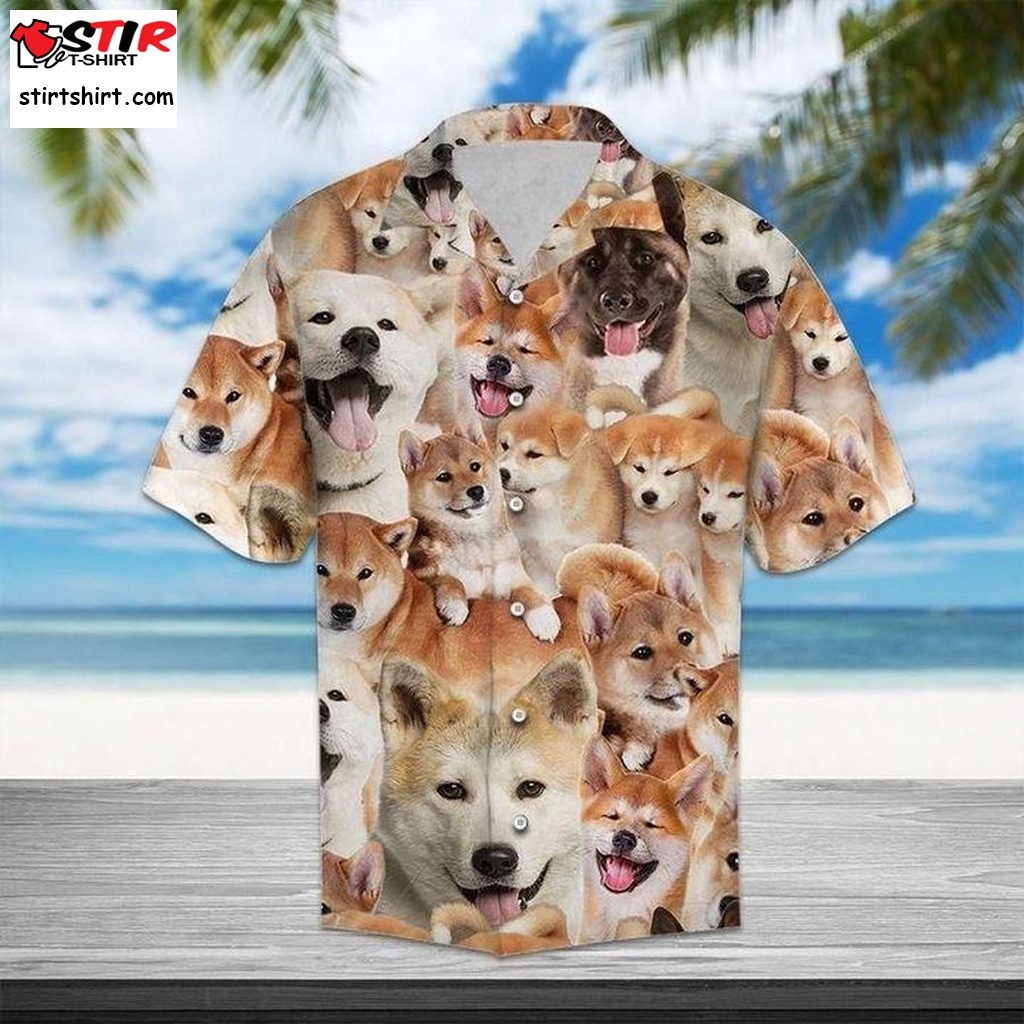 Akita Awesome Hawaiian Shirt Funny Shirts, Gift Shirts, Graphic Tee