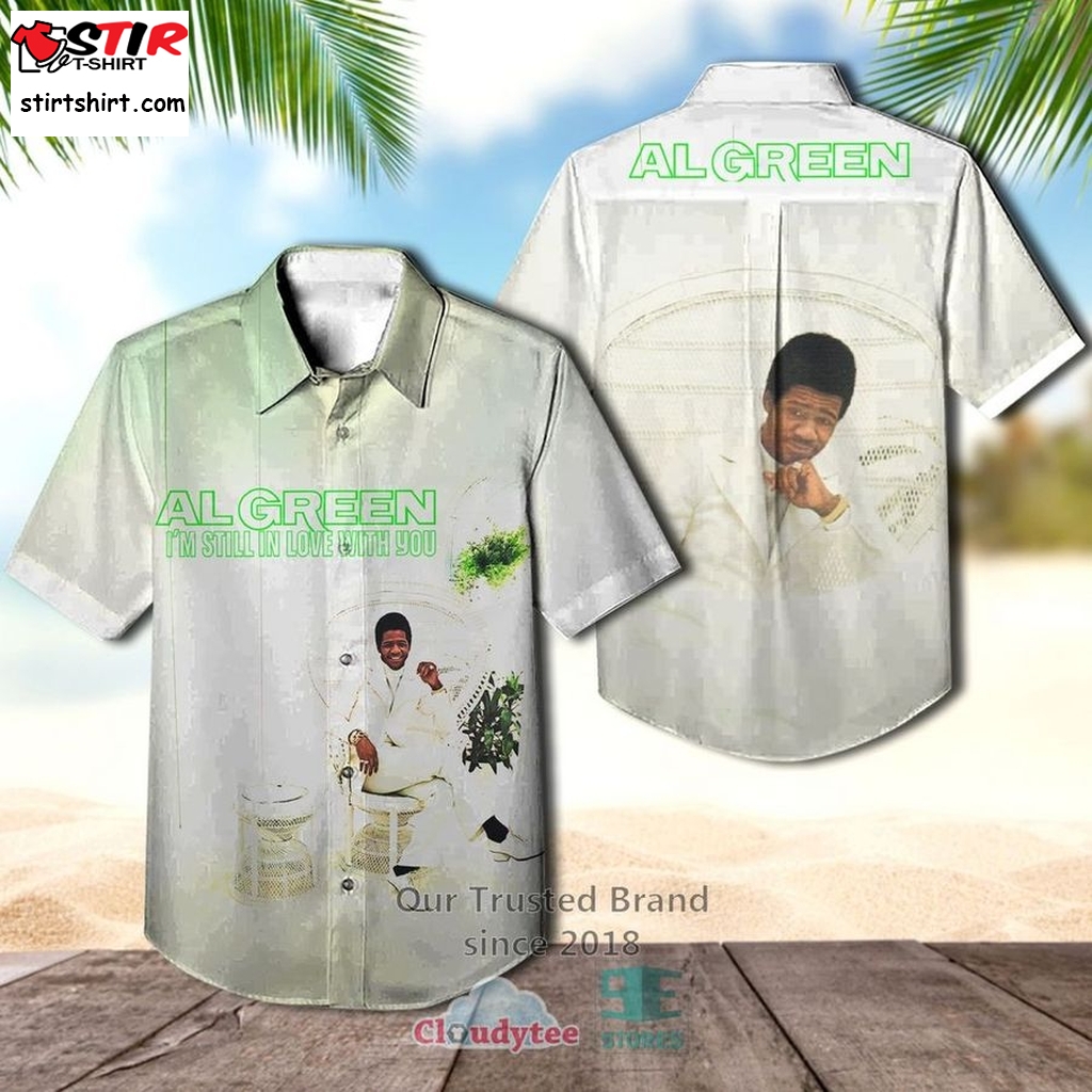 Al Green I'm Still In Love With You 1972 Album Casual Hawaiian Shirt     Green