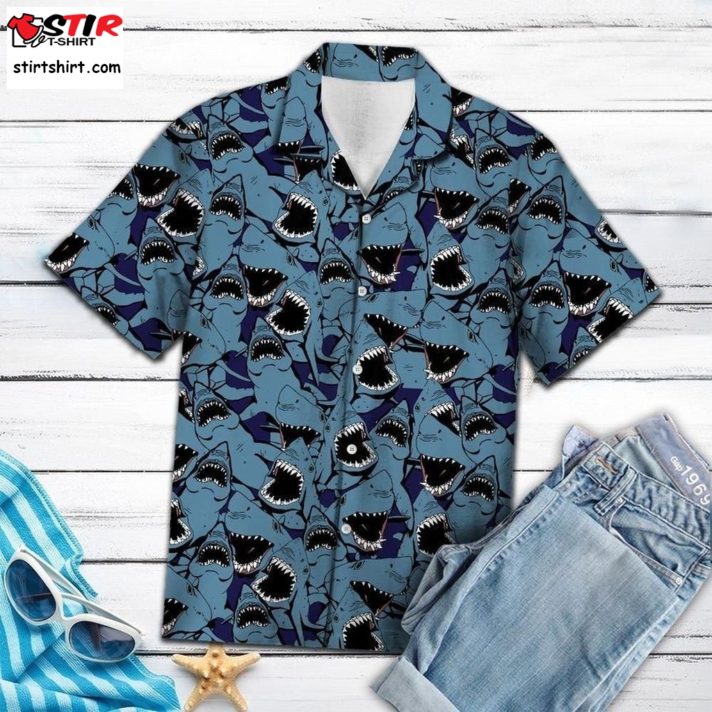 Aloha Shirt Shark Funny Group Ty2007 Hawaiian Shirt   8207 Cheap Hawaiian Shirts