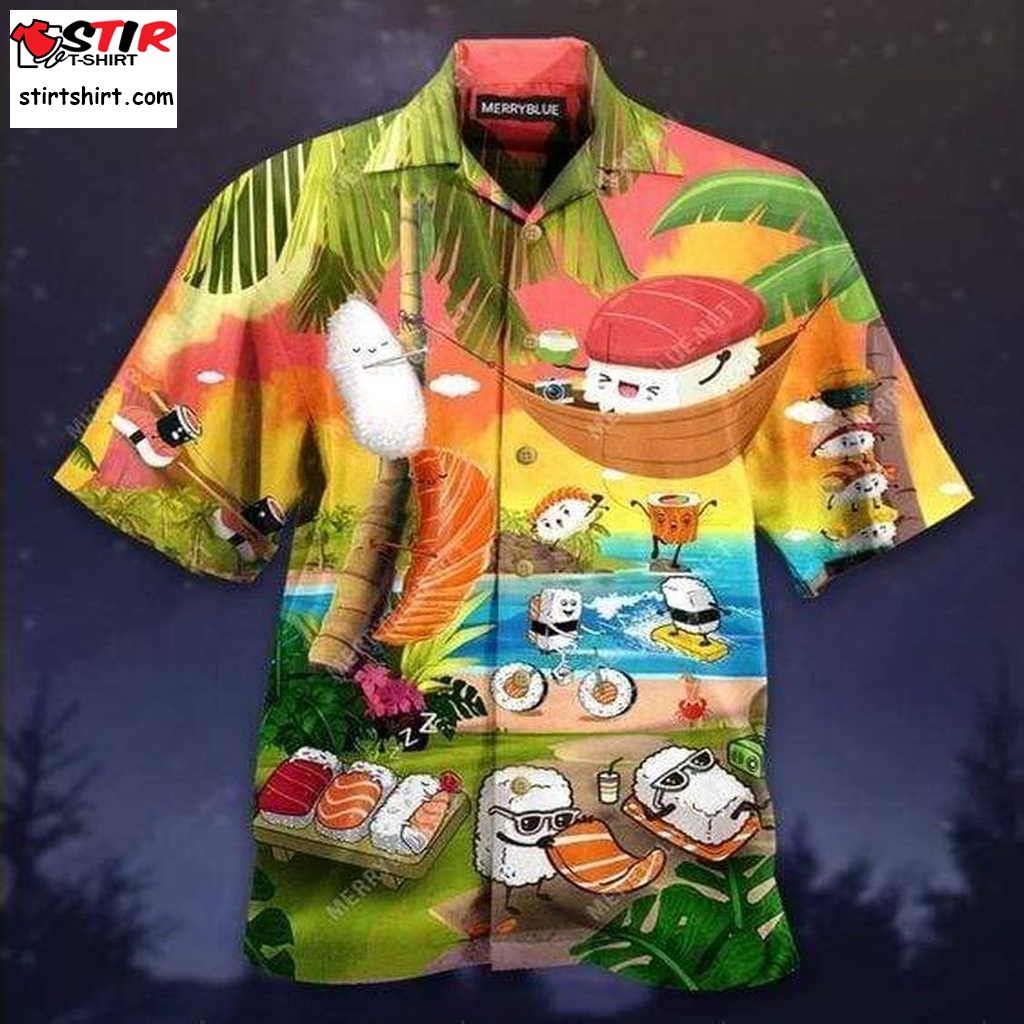 Aloha Sushi Cute Hawaiian Shirt Pre13769, Hawaiian Shirt,  Funny Shirts, Gift Shirts, Graphic Tee