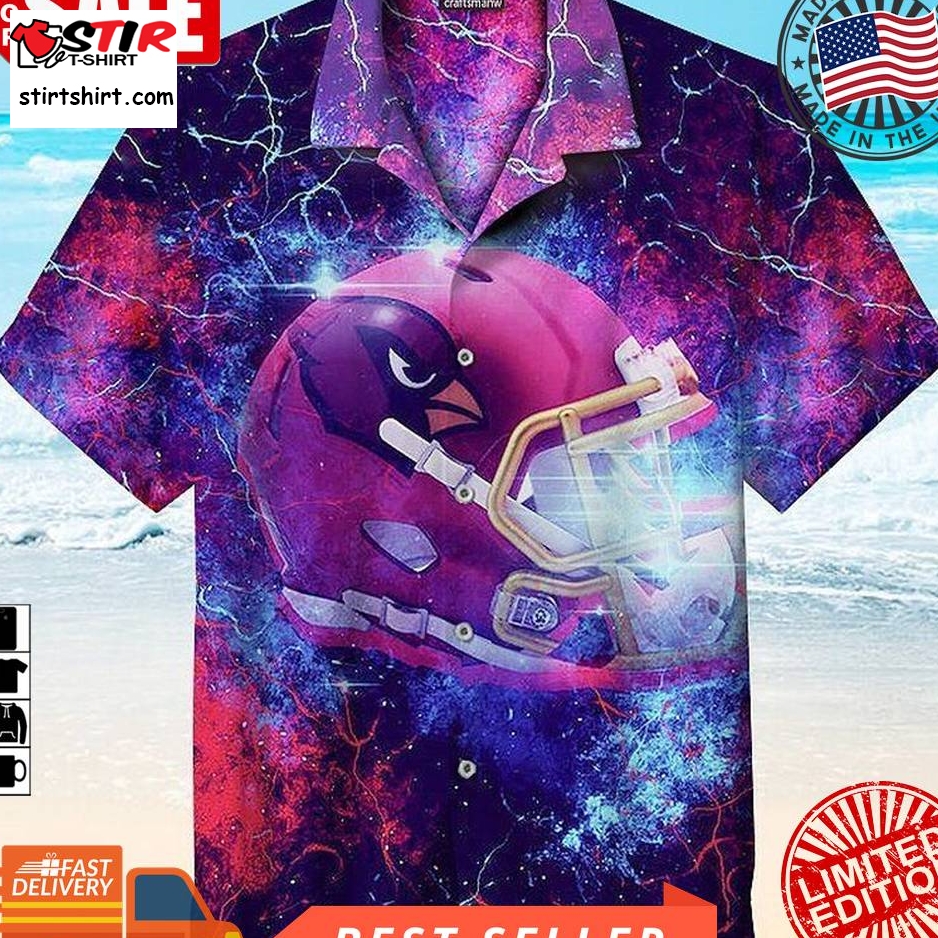 Amazing Arizona Cardinals Nfl Hawaiian Graphic Print Short Sleeve Hawaiian Shirt Size S   5Xl