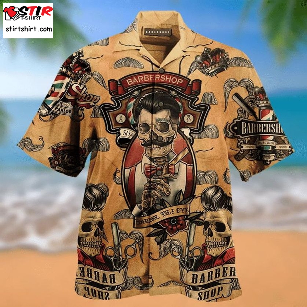 Amazing Barber Hawaiian Shirt Long Sleeve, Graphic Tee  Long Sleeve 