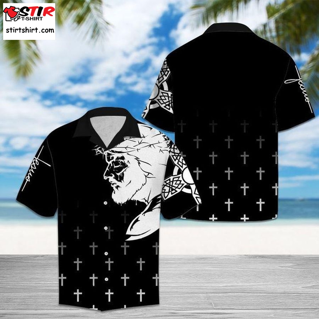Amazing Black Hawaiian Shirt Pre13726, Hawaiian Shirt, Beach Shorts, Long Sleeve Graphic Tee