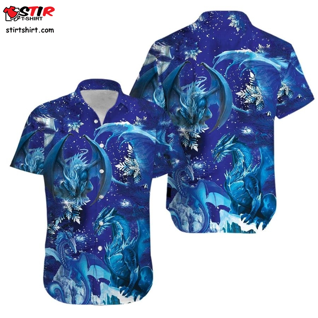 Amazing Blue Dragon Hawaiian Shirt Pre13760, Hawaiian Shirt, Graphic Tee Cheap Hawaiian Shirts