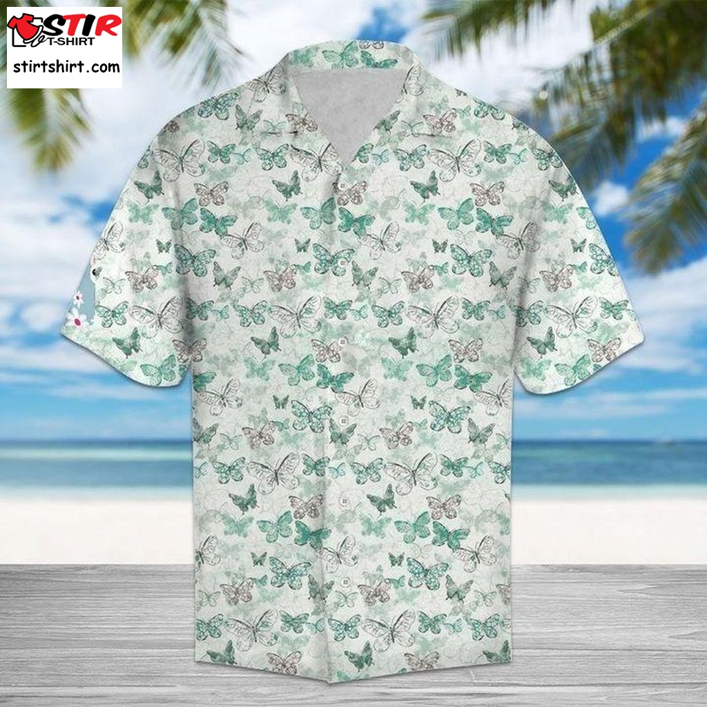 Amazing Butterfly Hawaiian Shirt Pre12002, Hawaiian Shirt,  Funny Shirts, Gift Shirts, Womens Hawaiian Shirts