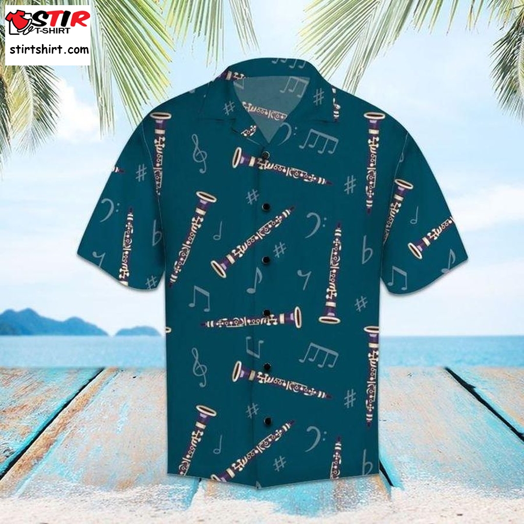 Amazing Clarinet Hawaiian Shirt Pre13727, Hawaiian Shirt,  Funny Shirts, Gift Shirts, Womens Hawaiian Shirts