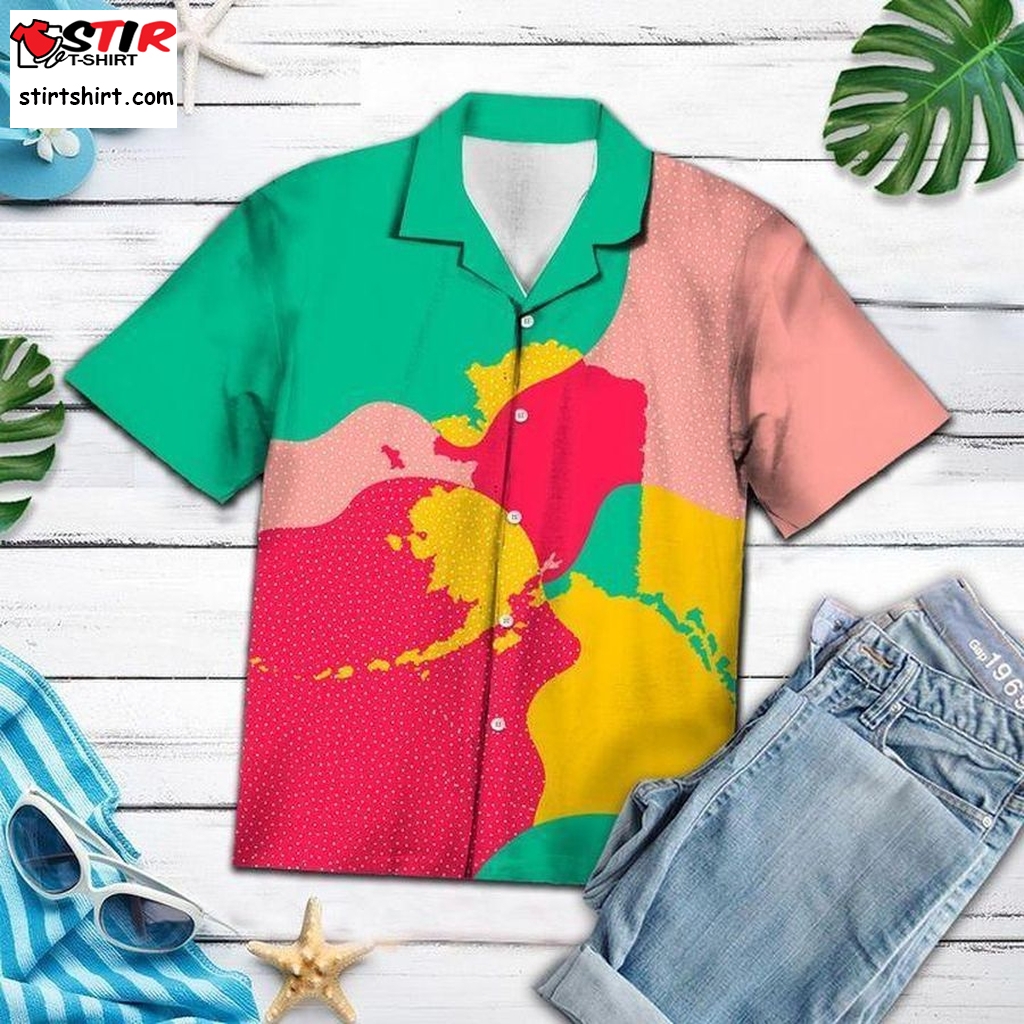 Amazing Colorful Alaska Hawaiian Shirt Pre13729,  Funny Shirts, Gift Shirts, Graphic Tee