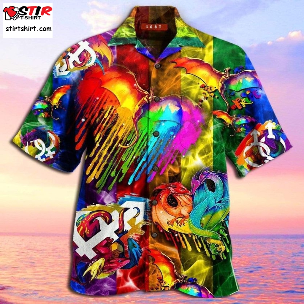 Amazing Colorful Lgbt Pride Hawaiian Shirt Pre13785,  Funny Shirts, Gift Shirts