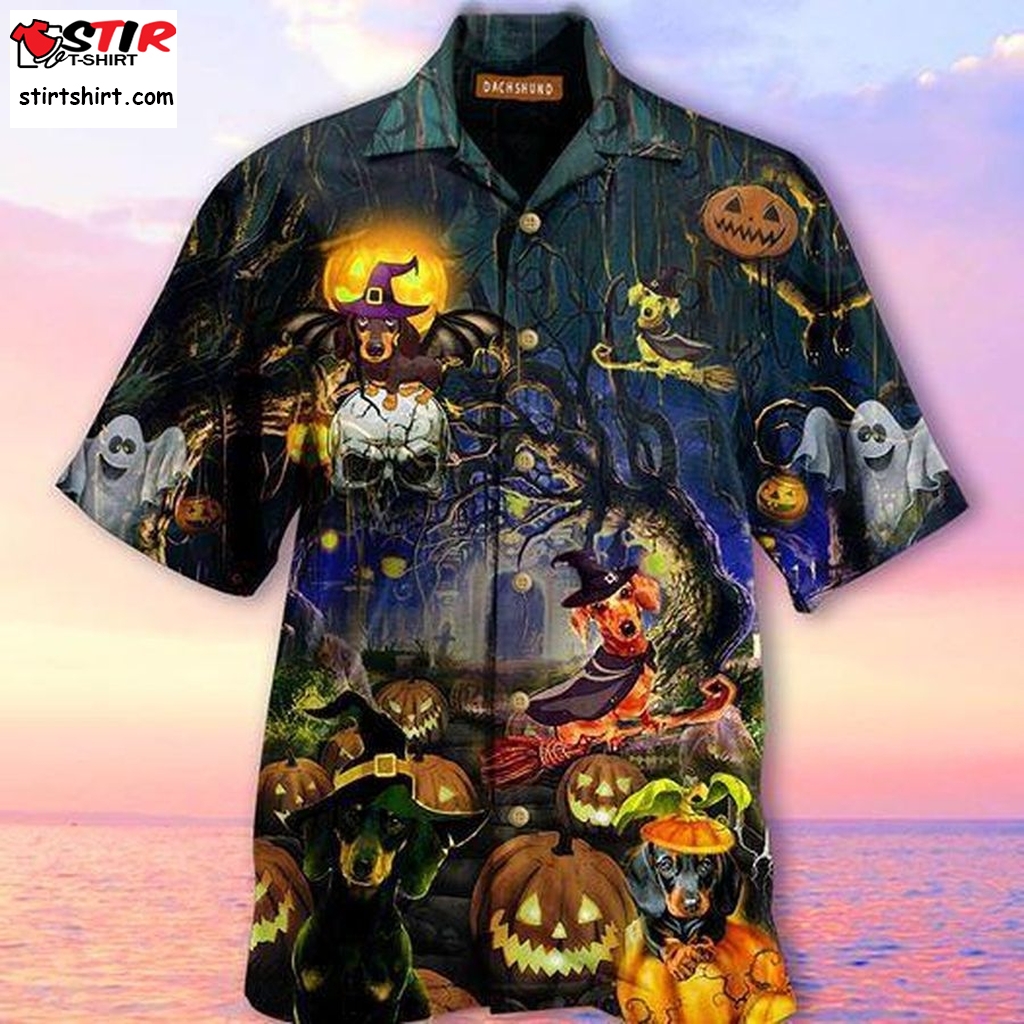 Amazing Dachshund Halloween Hawaiian Shirt Pre11885,  Funny Shirts, Gift Shirts