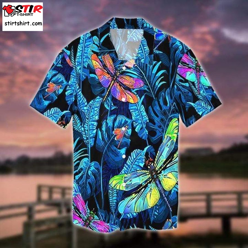 Amazing Dragonfly Blue Hawaiian Shirt Pre10661,  Funny Shirts, Gift Shirts, Graphic Tee