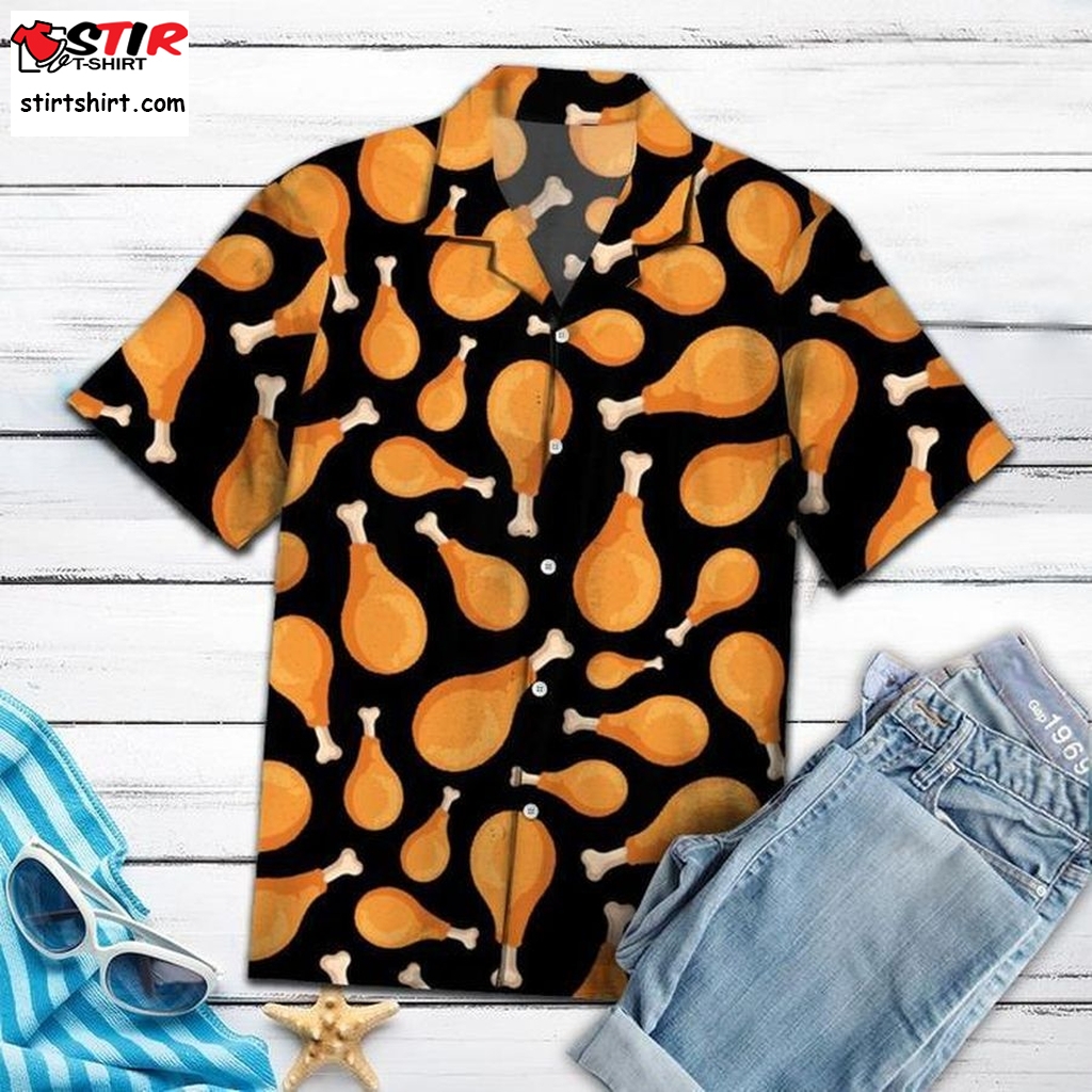 Amazing Fried Chicken Hawaiian Shirt Gift Shirts, Graphic Tee Long Sleeve Hawaiian Shirts