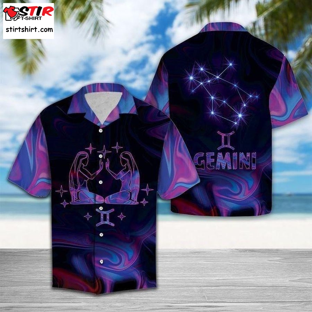 Amazing Gemini Horoscope Hawaiian Shirt Gift Shirts Long Sleeve Hawaiian Shirts