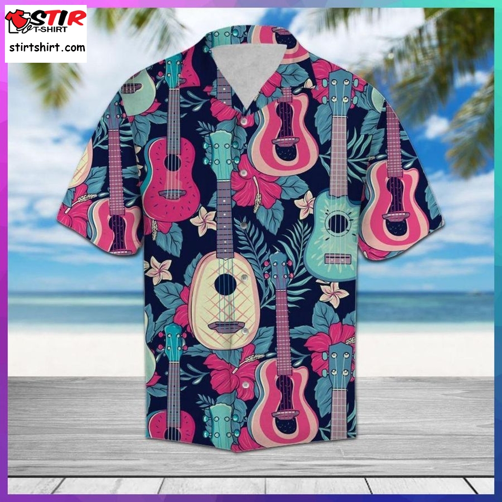 Amazing Guitar Hawaiian Shirt Pre10922,  Womens Hawaiian Shirts