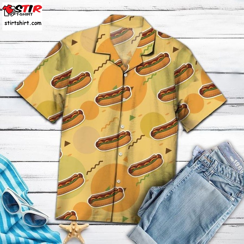 Amazing Hot Dog Hawaiian Shirt Pre10985, Gun Hawaiian Shirts, Gift Shirts, Graphic Tee  Gun s