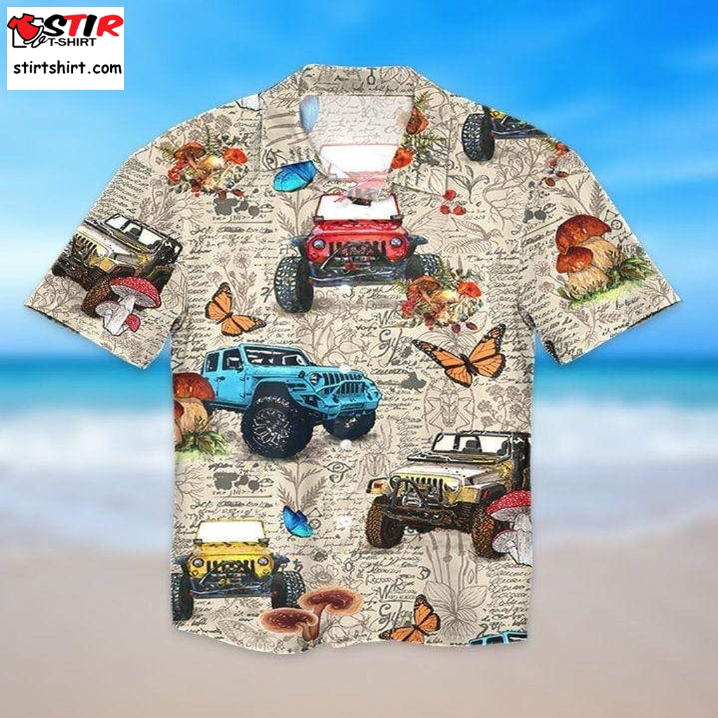 Amazing Insect With Jeep Hawaiian Shirt Pre10031, Hawaiian Shirt, Beach Shorts, Gift Shirts Family Hawaiian Shirts