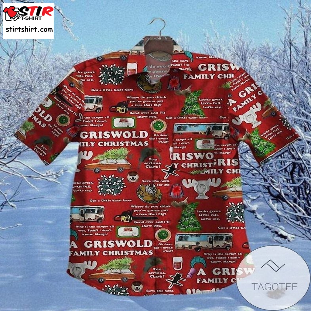 Amazing Merry Christmas Red Unisex Hawaiian Aloha Shirts 3010L   Red