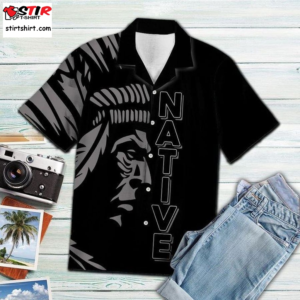 Amazing Native American Hawaiian Shirt Pre13648, Gun Hawaiian Shirts
