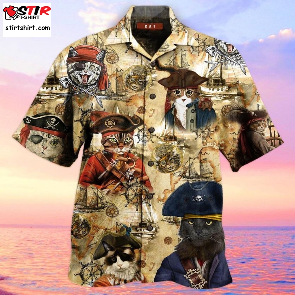 Amazing Pirate Cat Hawaiian Aloha Shirt