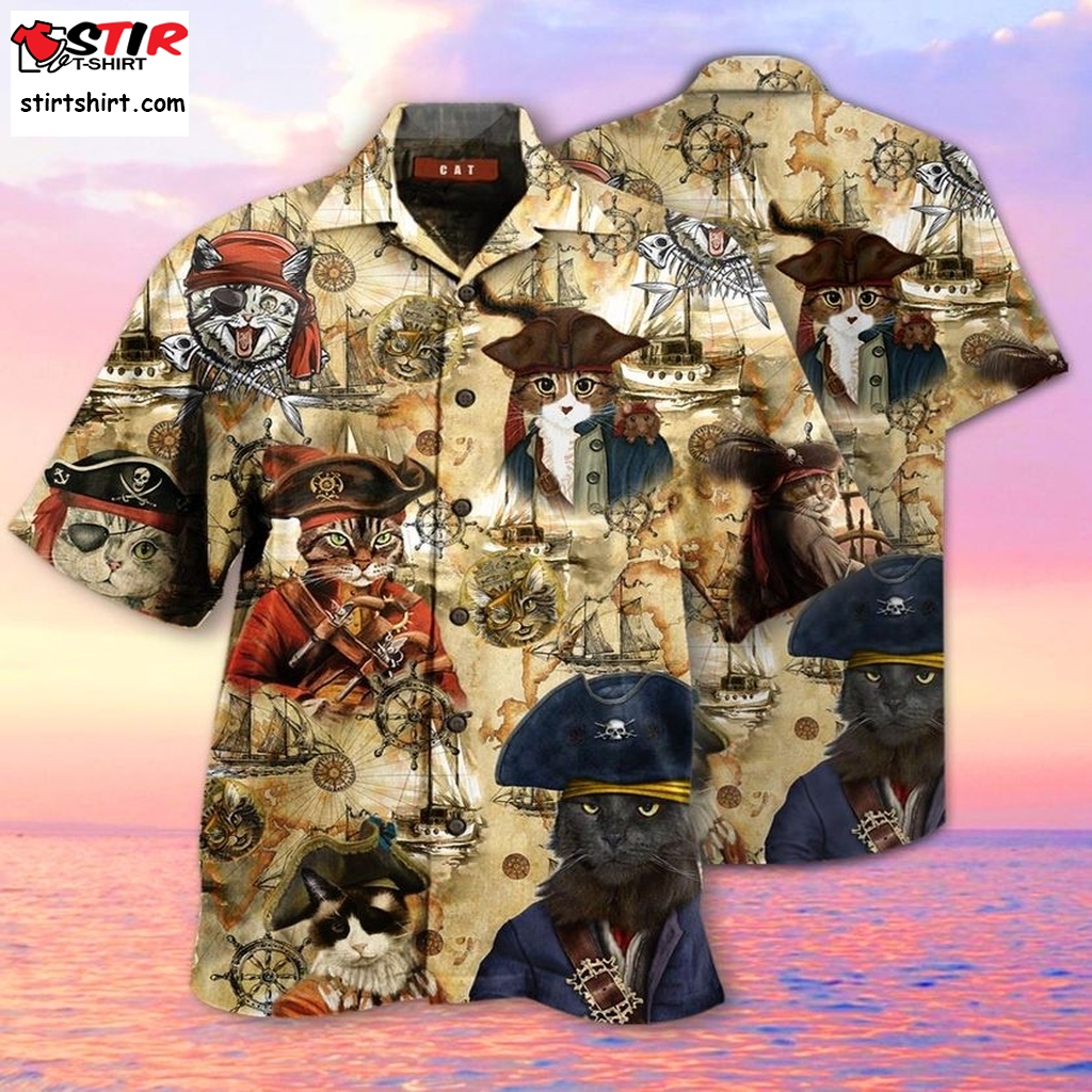 Amazing Pirate Cat Hawaiian Shirt Pre10067, Hawaiian Shirt,  Funny Shirts, Gift Shirts, Graphic Tee  Funny s