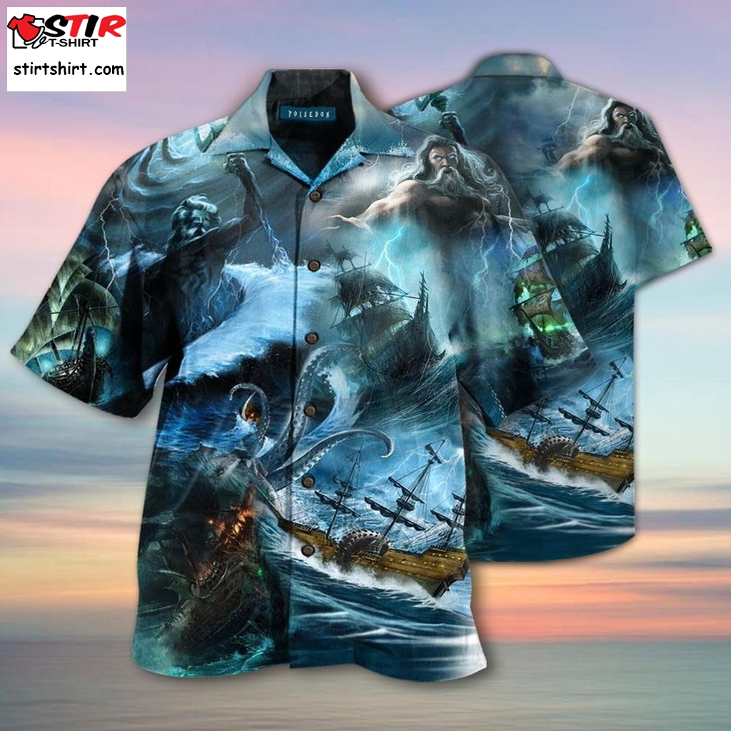 Amazing Poseidon Greek Mythology Hawaiian Shirt Pre11918, Hawaiian Shirt,  Funny Shirts, Gift Shirts  Funny s