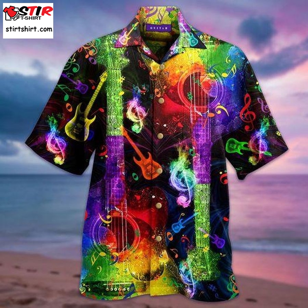 Amazing Rainbow Guitar Hawaiian Shirt Pre11636, Hawaiian Shirt,  Funny Shirts, Gift Shirts, Graphic Tee  Funny s