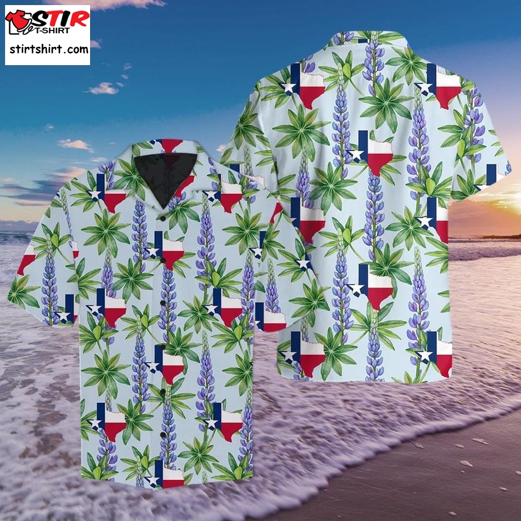 Amazing Texas Bluebonnet Hawaiian Shirt Pre10608, Womens Hawaiian Shirts, Gift Shirts  Womens s