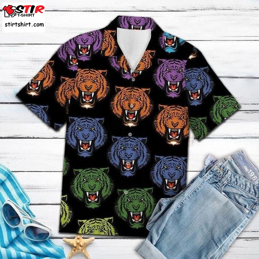 Amazing Tiger Hawaiian Shirt Pre13646, Hawaiian Shirt, Funny Hawaiian Shirts  Funny s