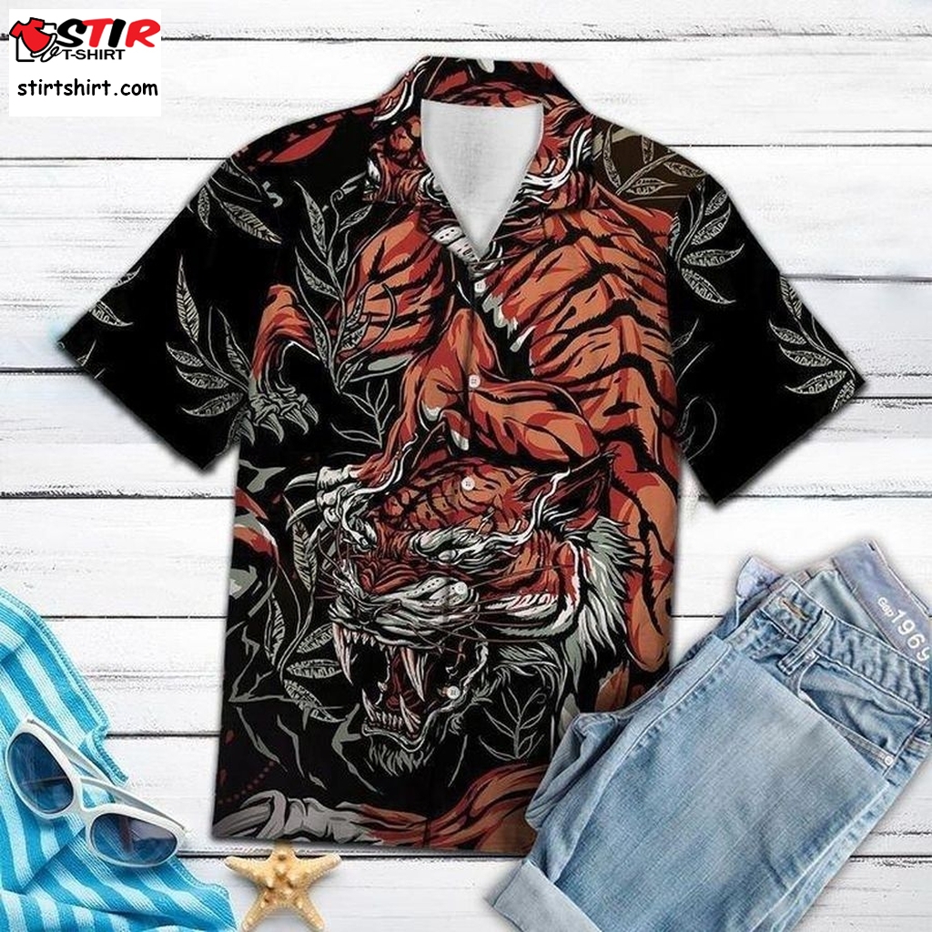 Amazing Tiger Hawaiian Shirt Pre13659, Hawaiian Shirt, Funny Hawaiian Shirts  Funny s