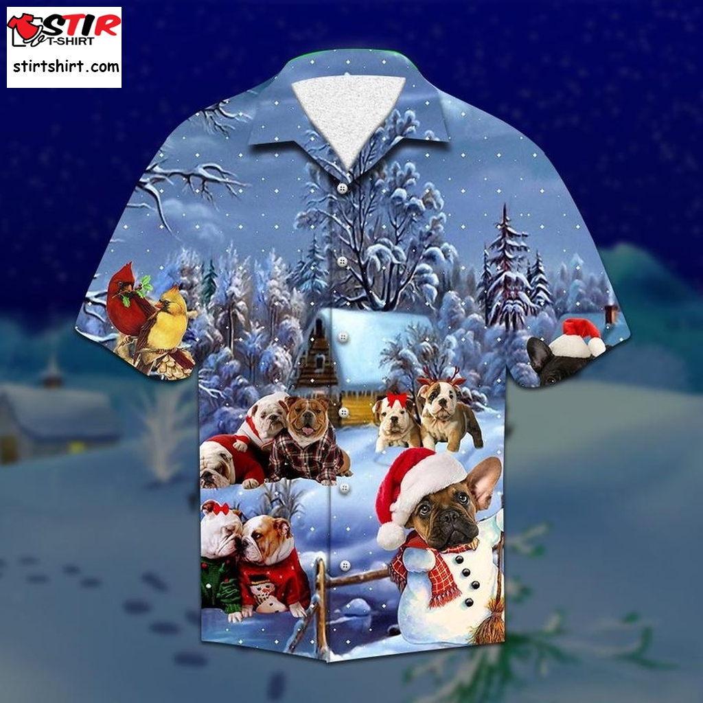 American Bulldog Christmas Hawaiian Shirt Pre13701, Cheap Hawaiian Shirts Funny Shirts, Gift Shirts