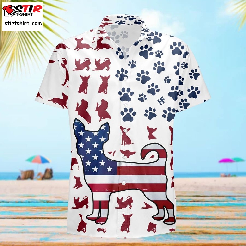 American Dogs Paw Animal Hawaiian Shirt For Dogs Lover   For Dogs