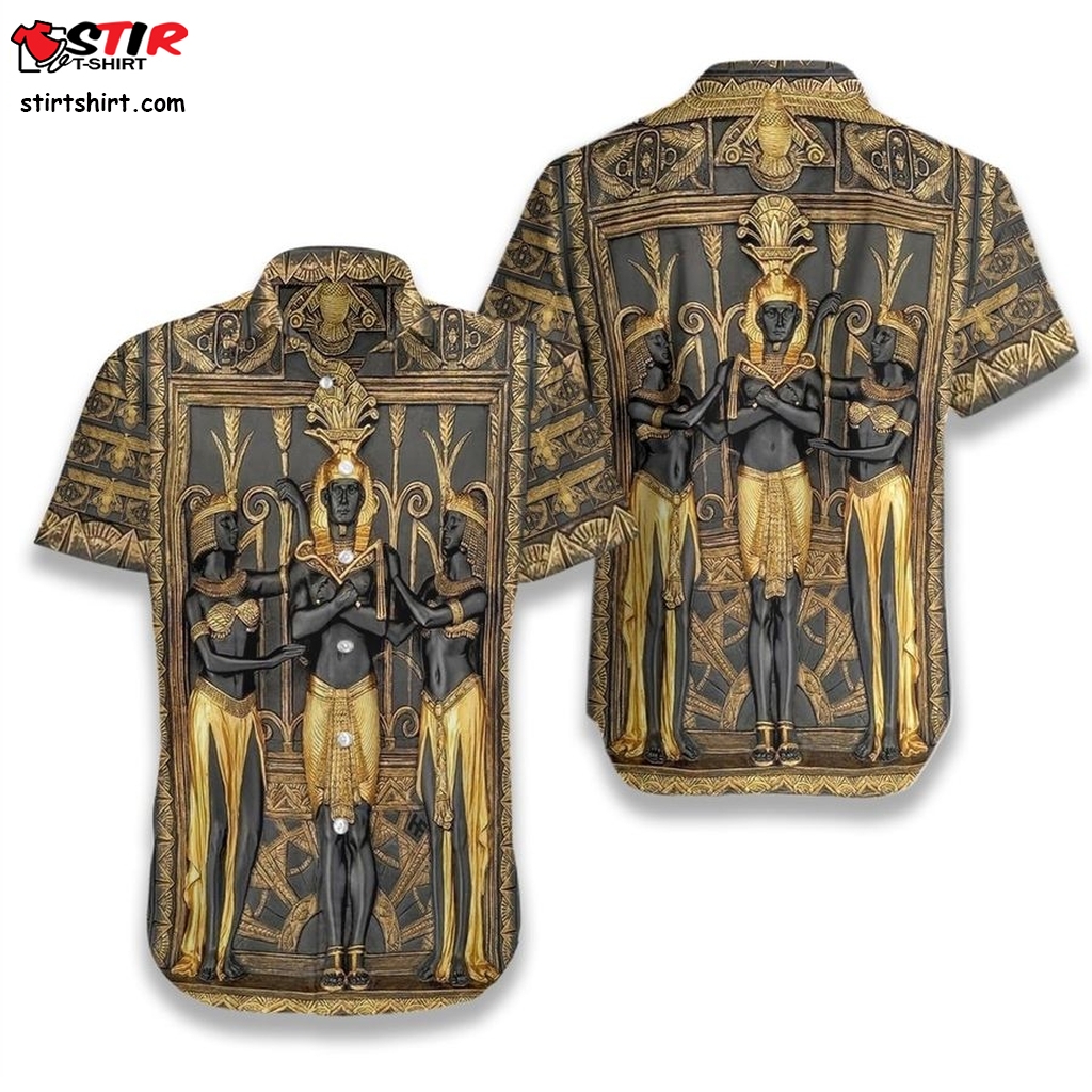 Ancient Egypt Pharaoh Hawaiian Shirt Pre13623, Hawaiian Shirt, Long Sleeve Hawaiian Shirts