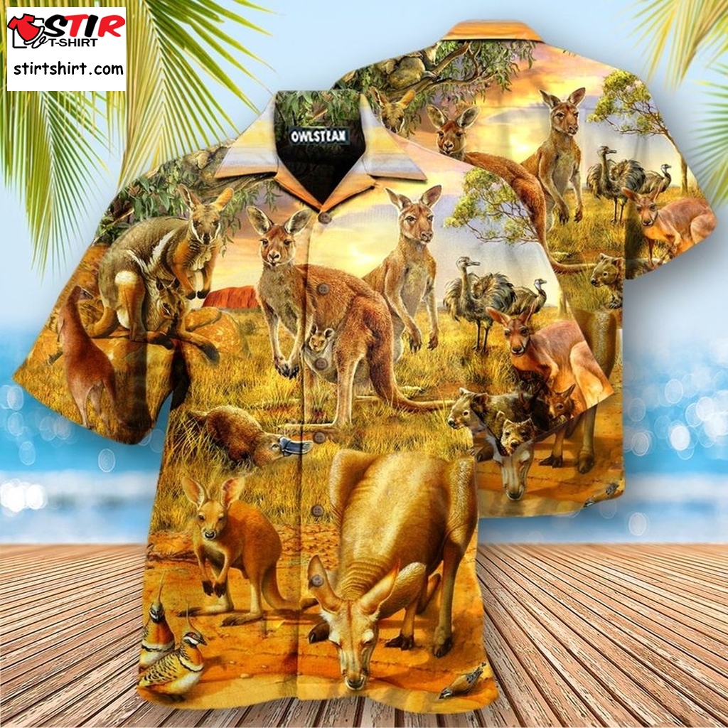 Animals My Spirit Animal Is A Kangaroo Edition Hawaiian Shirt Cheap Hawaiian Shirts  Cheap s